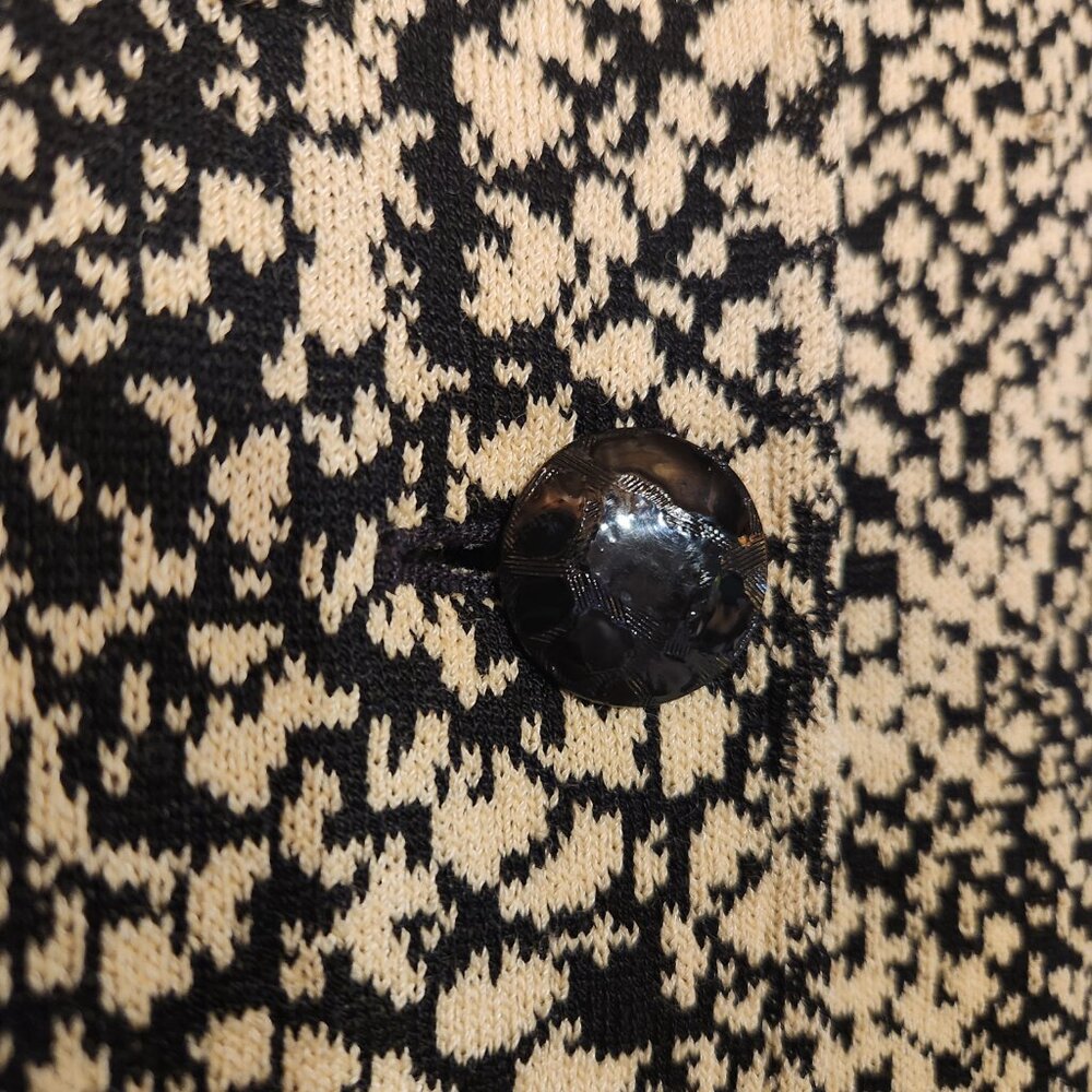 St. John Long Knit Long Jacket Snake Python Print… - image 4